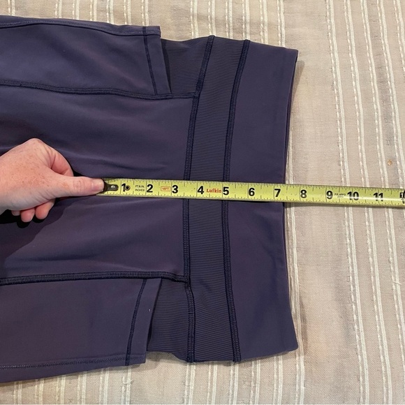Lululemon Sun Salutation Pant Leggings Full On Luon Cadet Blue Purple 4 W5D45S - Picture 9 of 10